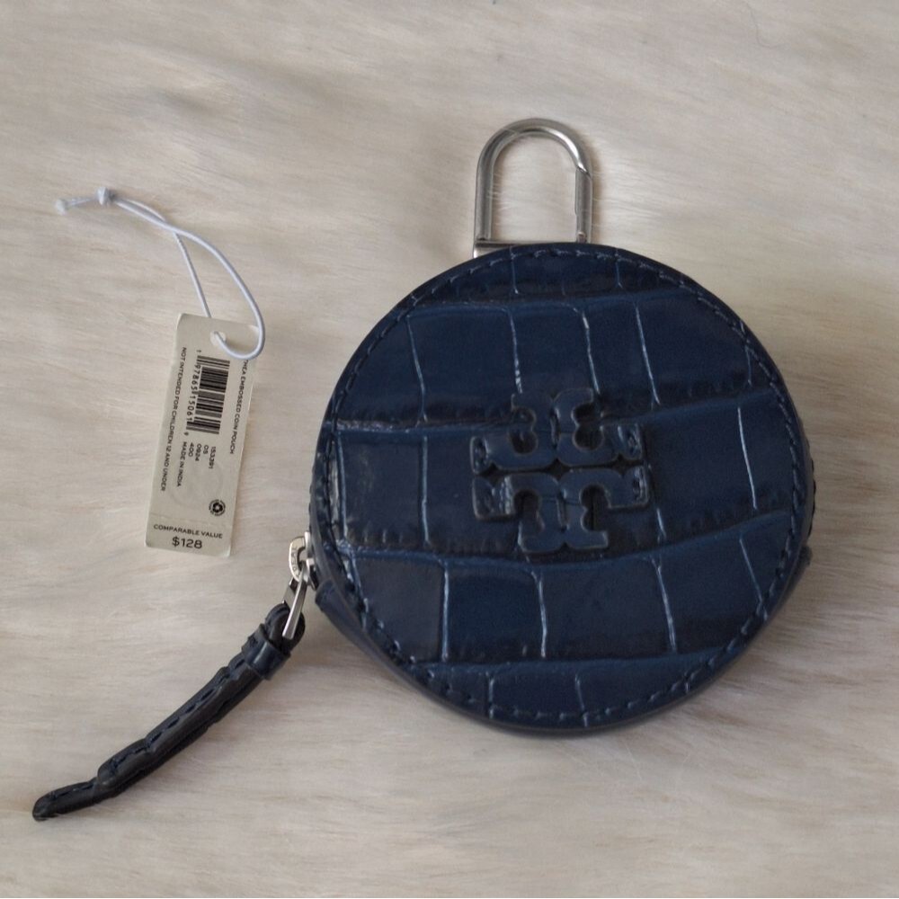 NWT Tory Burch Thea Embossed Coin Purse